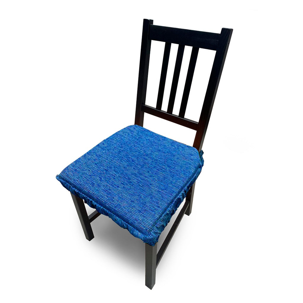 FUNDA DE ASIENTO DE SILLA ACOLCHADA AZUL (PACK DE 2) 40x40 MARCAVI