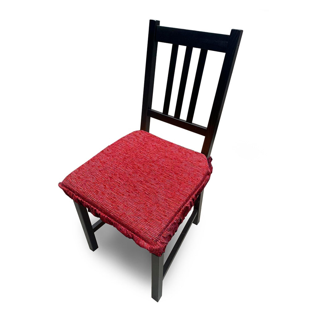 FUNDA DE ASIENTO DE SILLA ACOLCHADA ROJO (PACK DE 2) 40x40 MARCAVI