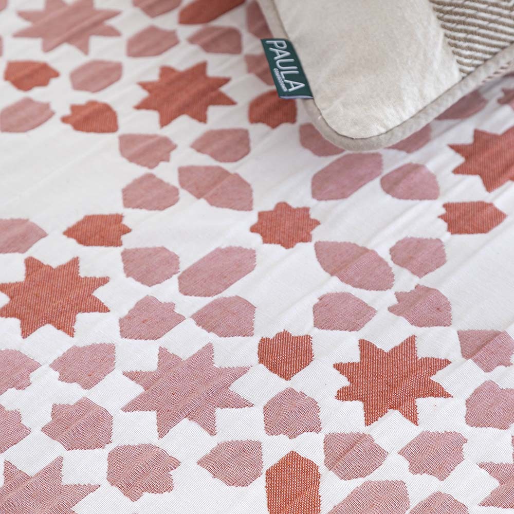 COLCHA REVERSIBLE SETENIL ROSA