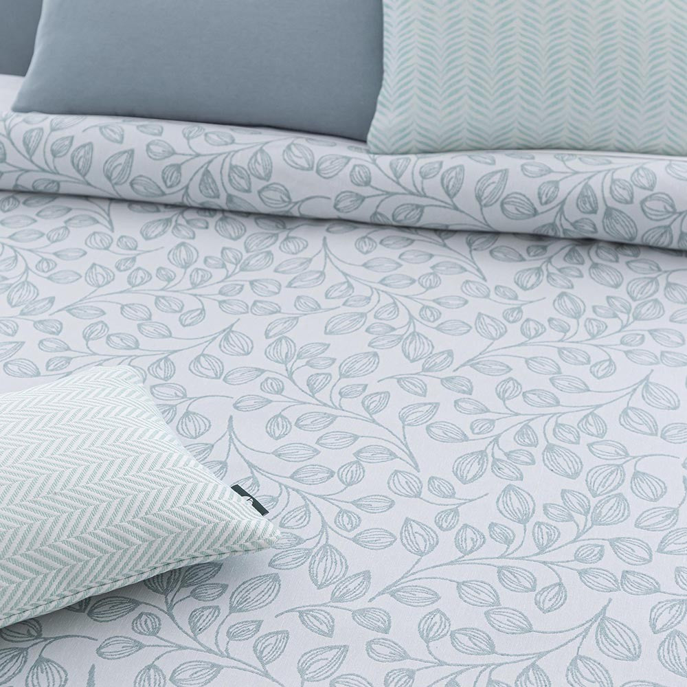 COLCHA REVERSIBLE OLIVA TURQUESA