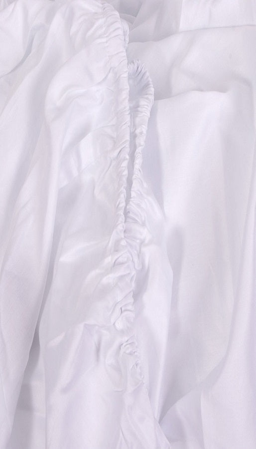 JUEGO SABANAS 300 HILOS ELBA BLANCO 150 CM DON ALGODON