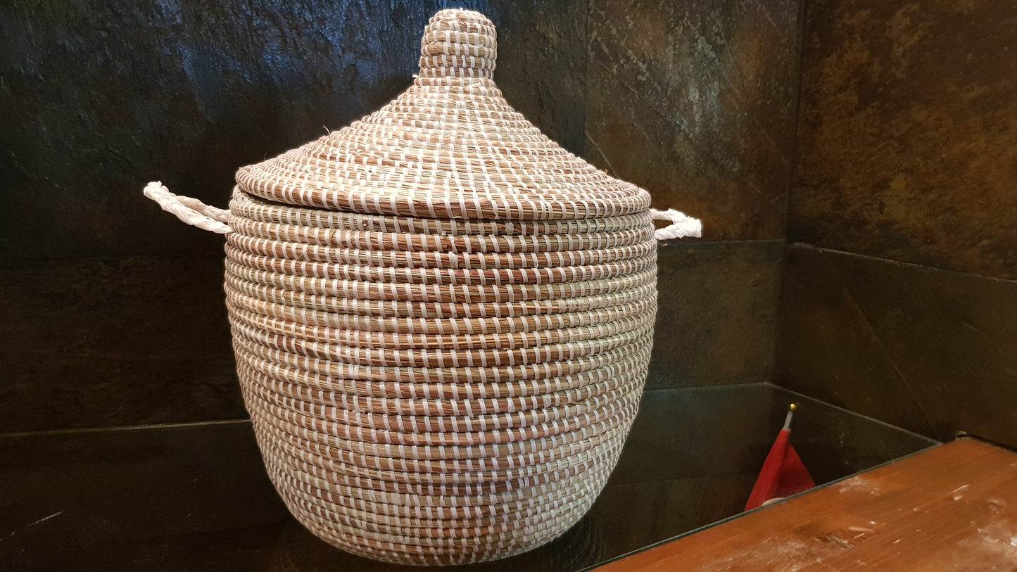Cesta Senegalesa Natural Beige 40X30