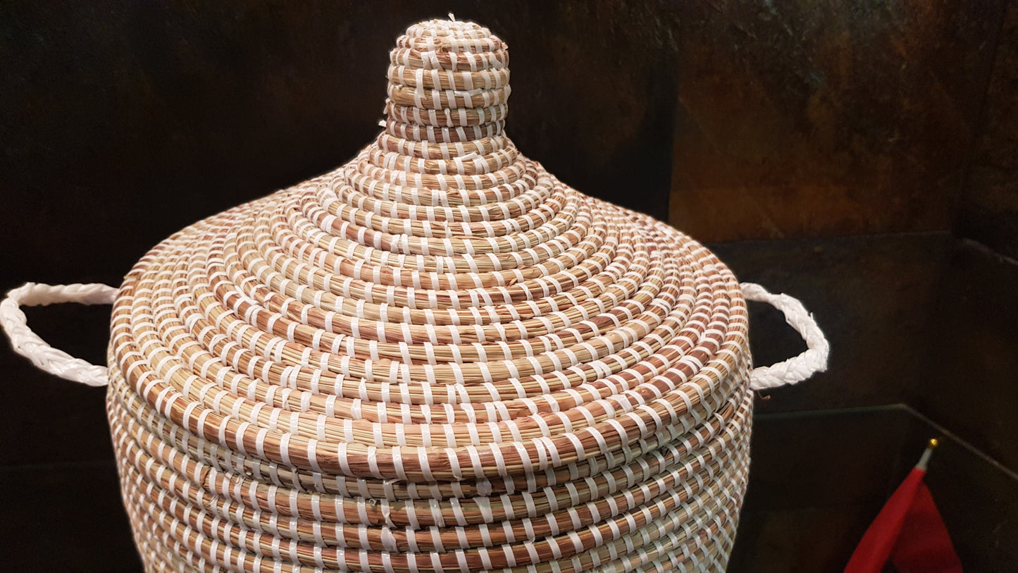 Cesta Senegalesa Natural Beige 40X30