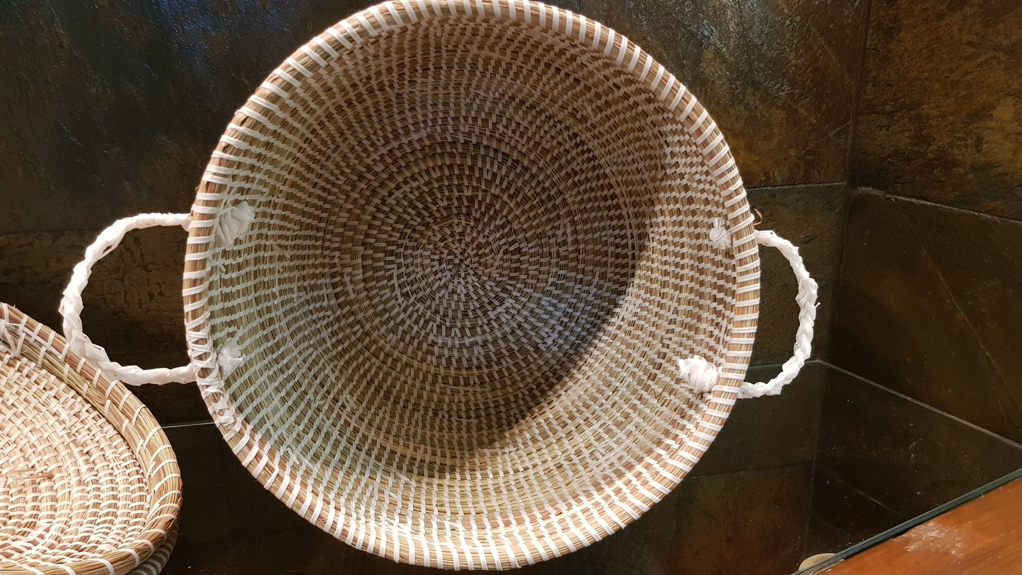 Cesta Senegalesa Natural Beige 40X30