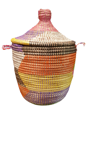 Cesta Senegalesa Colorida 45X30