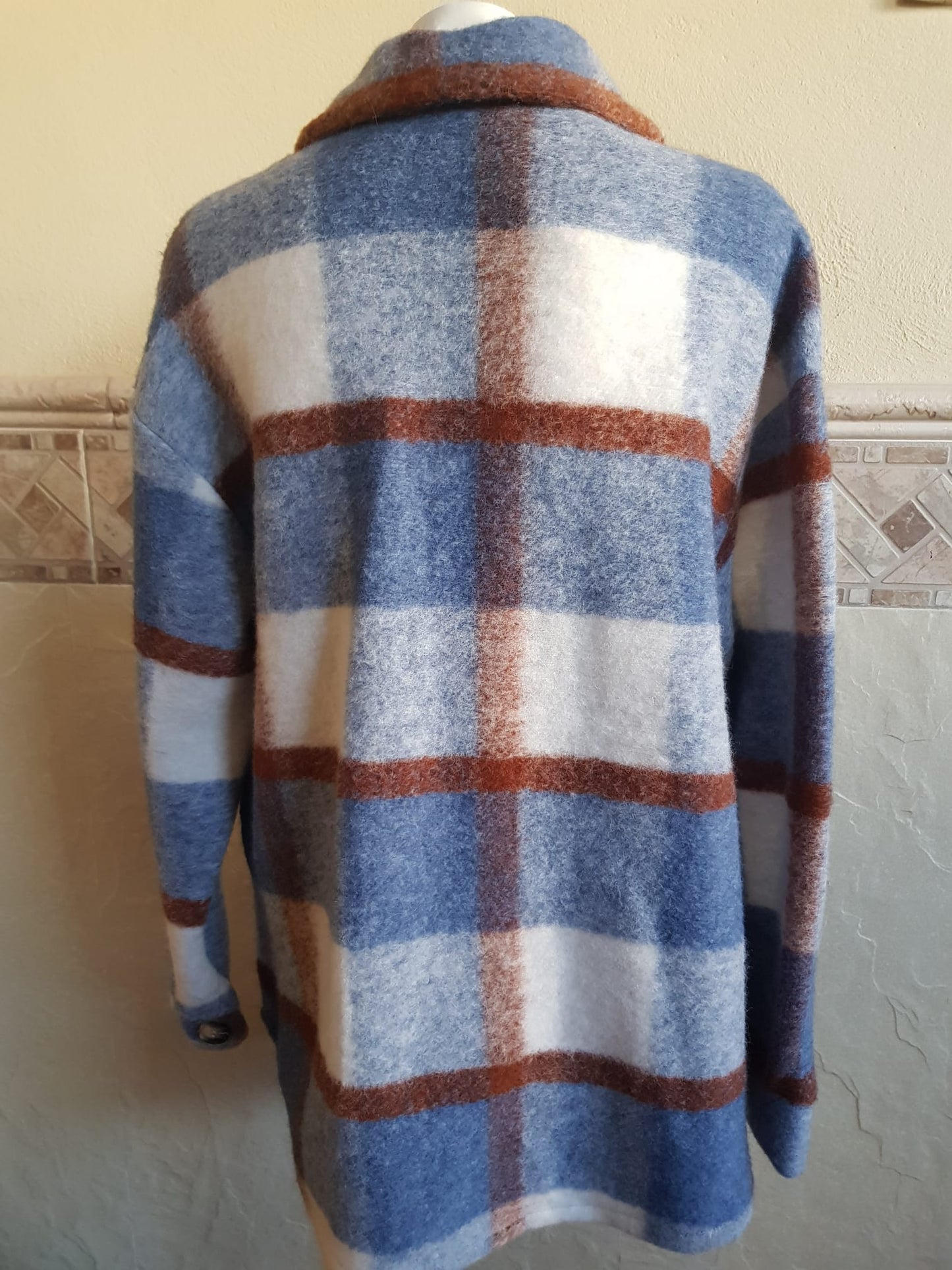 Sobre Camisa Lana de Invierno Con Bolsillos