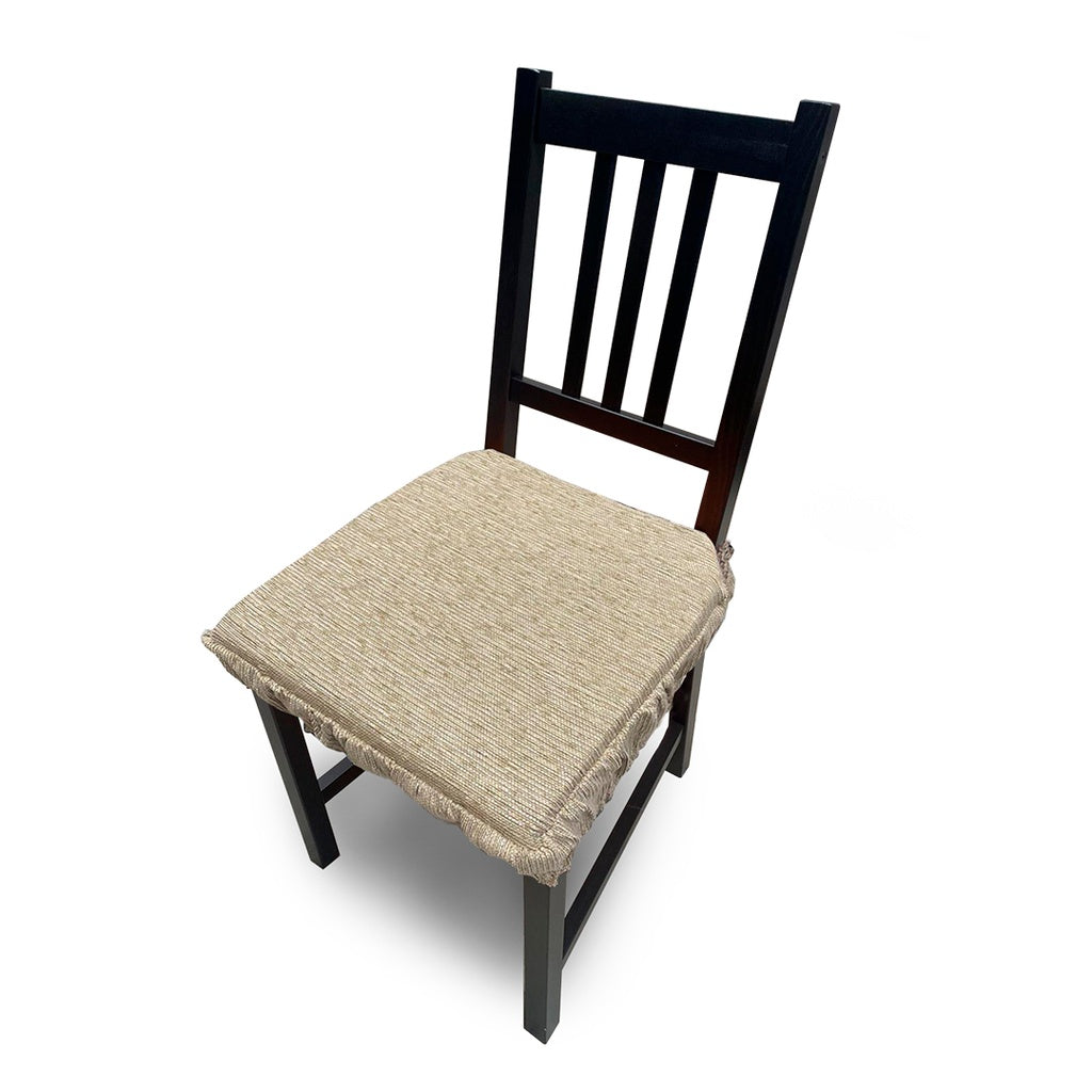 FUNDA DE ASIENTO DE SILLA ACOLCHADA AVELLANA (PACK DE 2) 40x40 MARCAVI