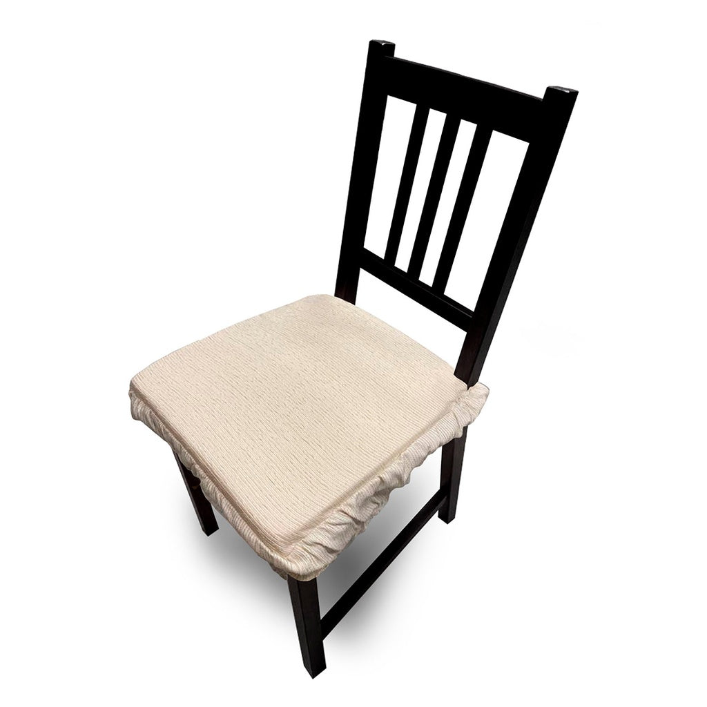 FUNDA DE ASIENTO DE SILLA ACOLCHADA BEIGE (PACK DE 2) 40x40 MARCAVI