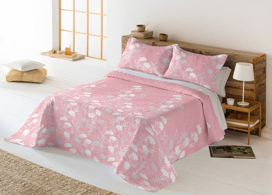 COLCHA BOUTI BOSTON ROSA REVERSIBLE MIRACLE HOME