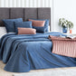 Bouti Velvet Liso Azul