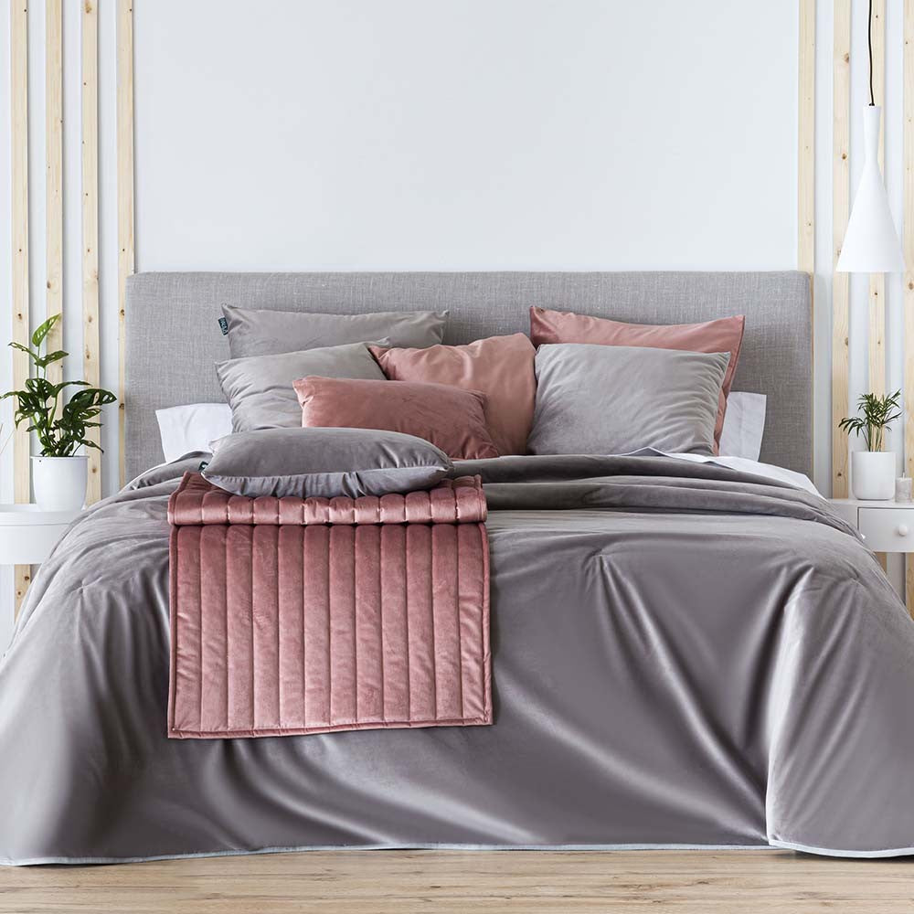 Bouti Velvet Liso Gris