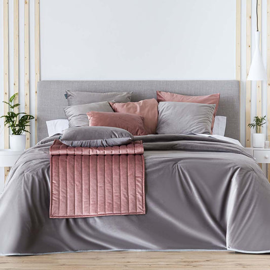 Bouti Velvet Liso Gris