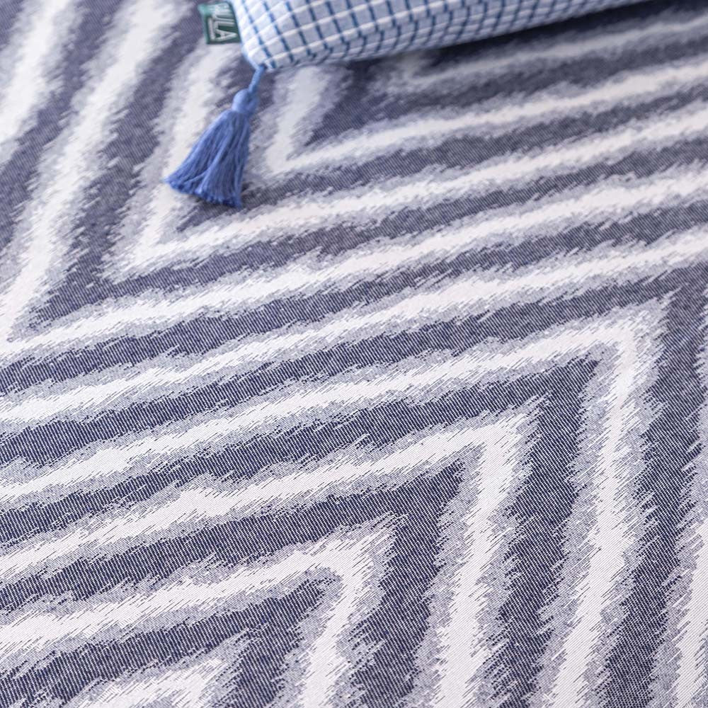 COLCHA REVERSIBLE ADRA AZUL