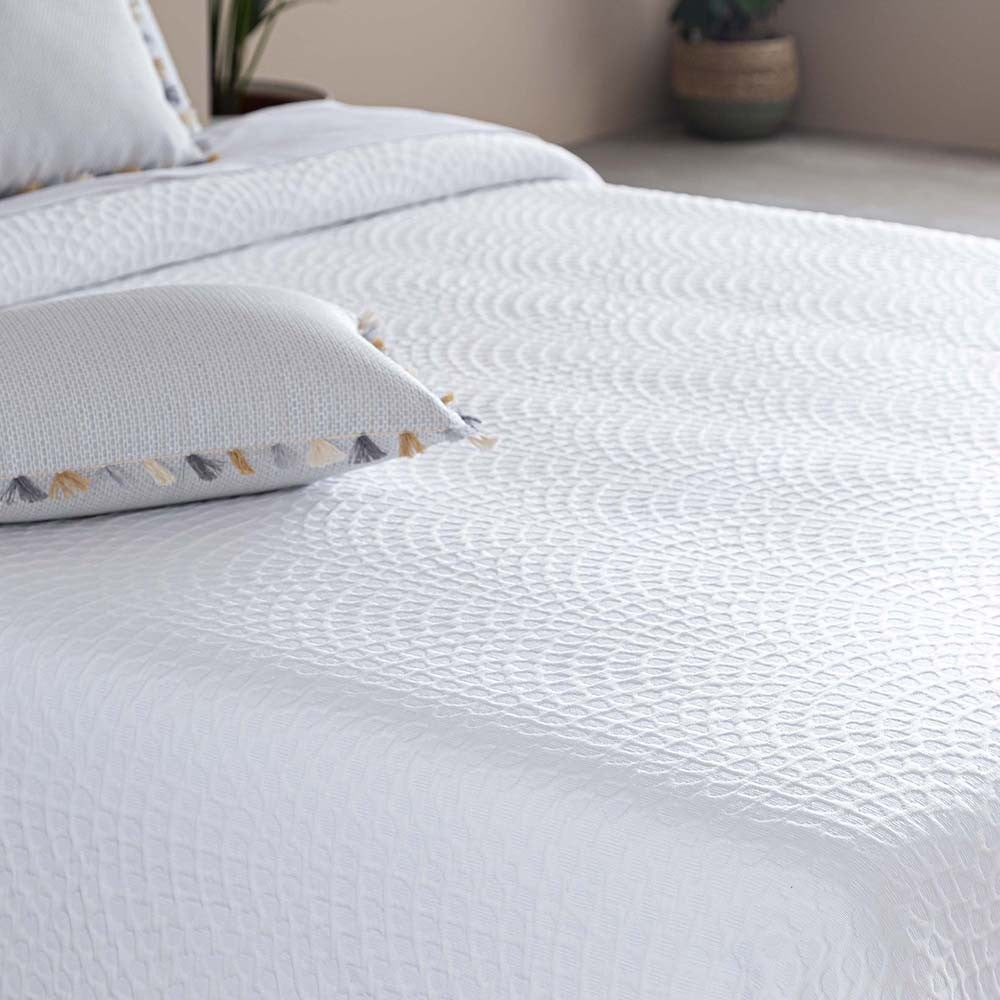 COLCHA REVERSIBLE ONDA BLANCO