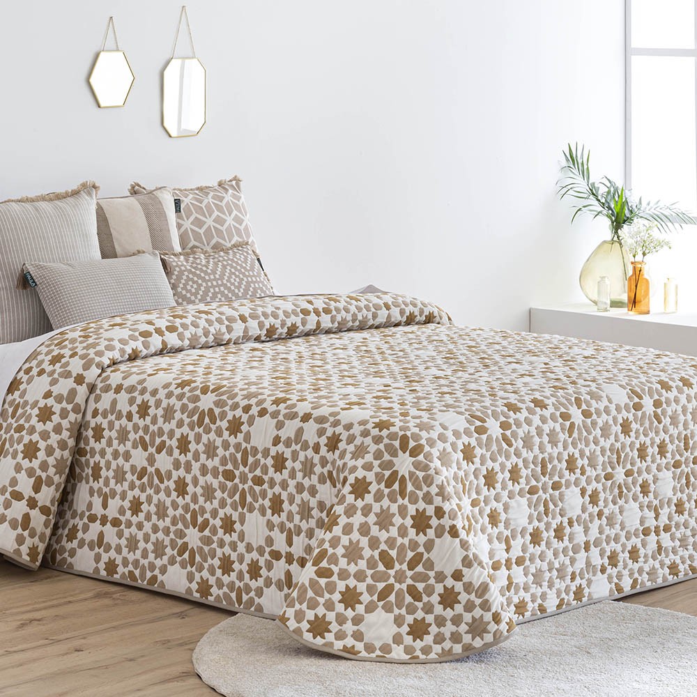 COLCHA REVERSIBLE SETENIL BEIGE